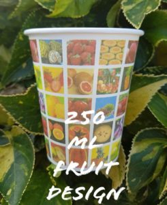 250 ml Printed Fruit Paper Cup